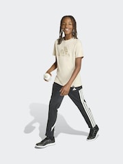 adidas Brown Camo Graphic Print Kids T-Shirt - Image 1 of 5