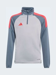 adidas Grey Tiro Essentials Quarter Zip Training Top - Image 6 of 6