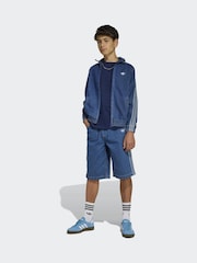 adidas Originals Green Denim Shorts - Image 3 of 6