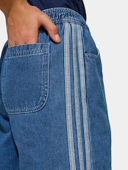 adidas Originals Green Denim Shorts - Image 4 of 6