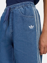 adidas Originals Green Denim Shorts - Image 5 of 6