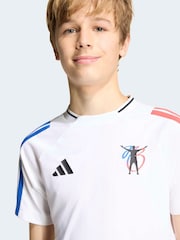 adidas White Jude Bellingham Training Football Shirt - Image 4 of 6