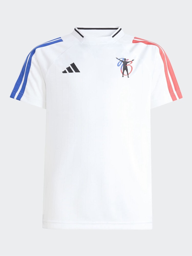 adidas White Jude Bellingham Training Football Shirt - Image 6 of 6