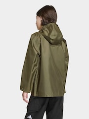 adidas Green Waterproof Kids Rain Jacket - Image 2 of 6
