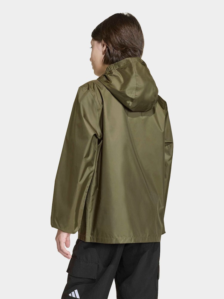 adidas Green Waterproof Kids Rain Jacket - Image 2 of 6