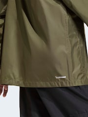 adidas Green Waterproof Kids Rain Jacket - Image 5 of 6