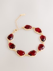 Gold Tone Jewel Stone Bracelet - Image 1 of 5