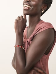 Gold Tone Jewel Stone Bracelet - Image 5 of 5