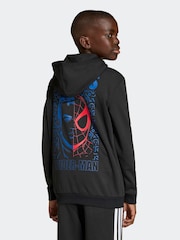 adidas Black Marvel Spider-Man Graphic Hoodie - Image 1 of 6