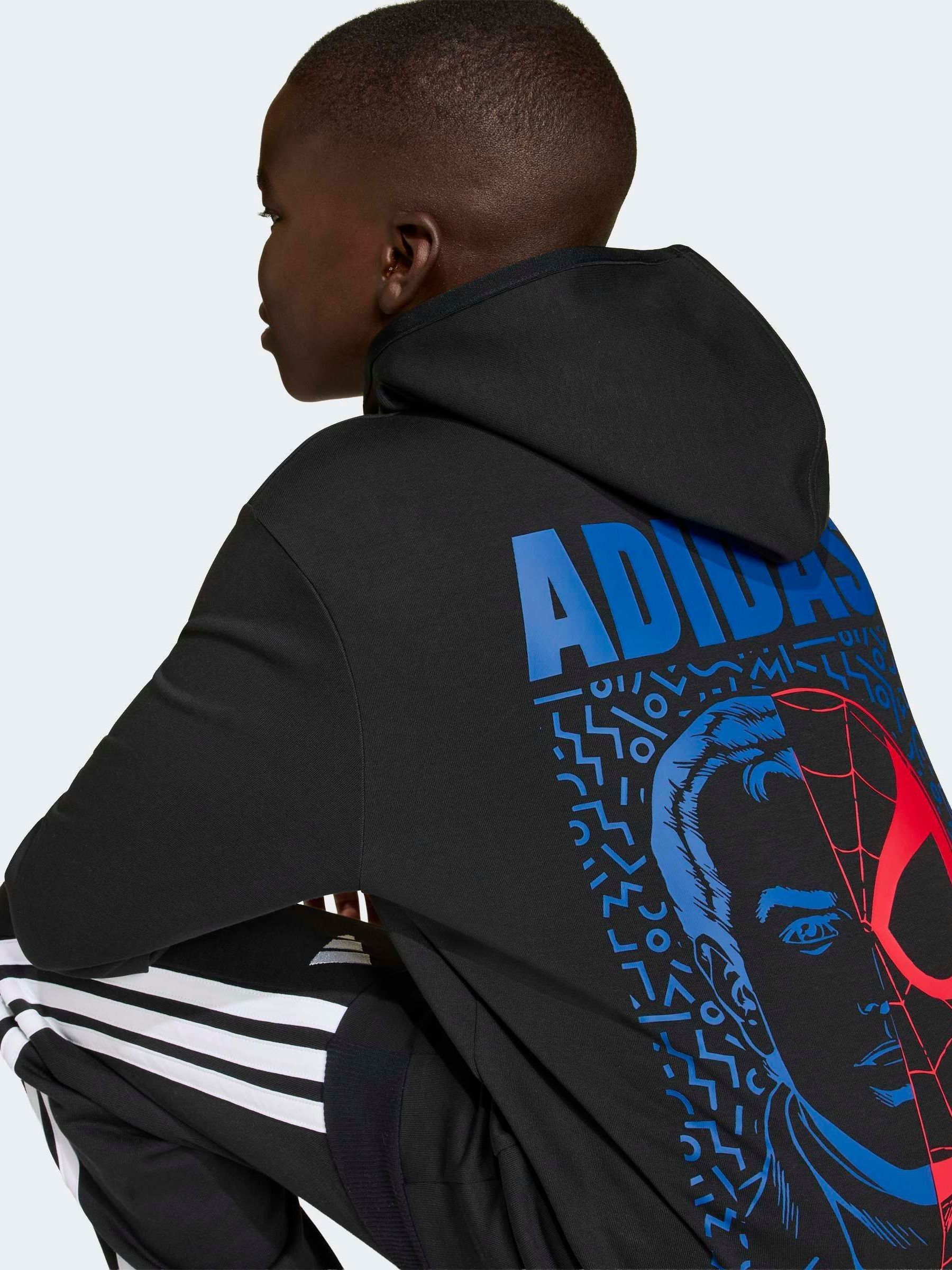 Buy adidas Black Marvel Spider-Man Graphic Hoodie from Next USA Buy adidas Black Marvel Spider-Man Graphic Hoodie from Next USA