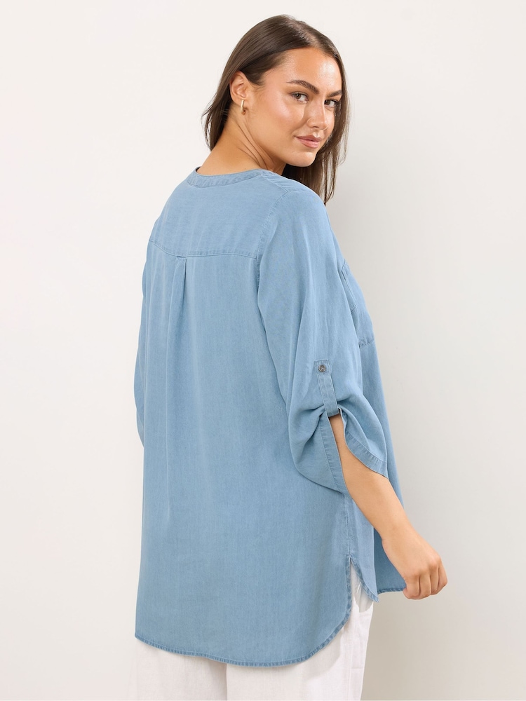 Evans Blue Lyocell Overhead Shirt - Image 2 of 5