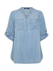 Evans Blue Lyocell Overhead Shirt - Image 5 of 5