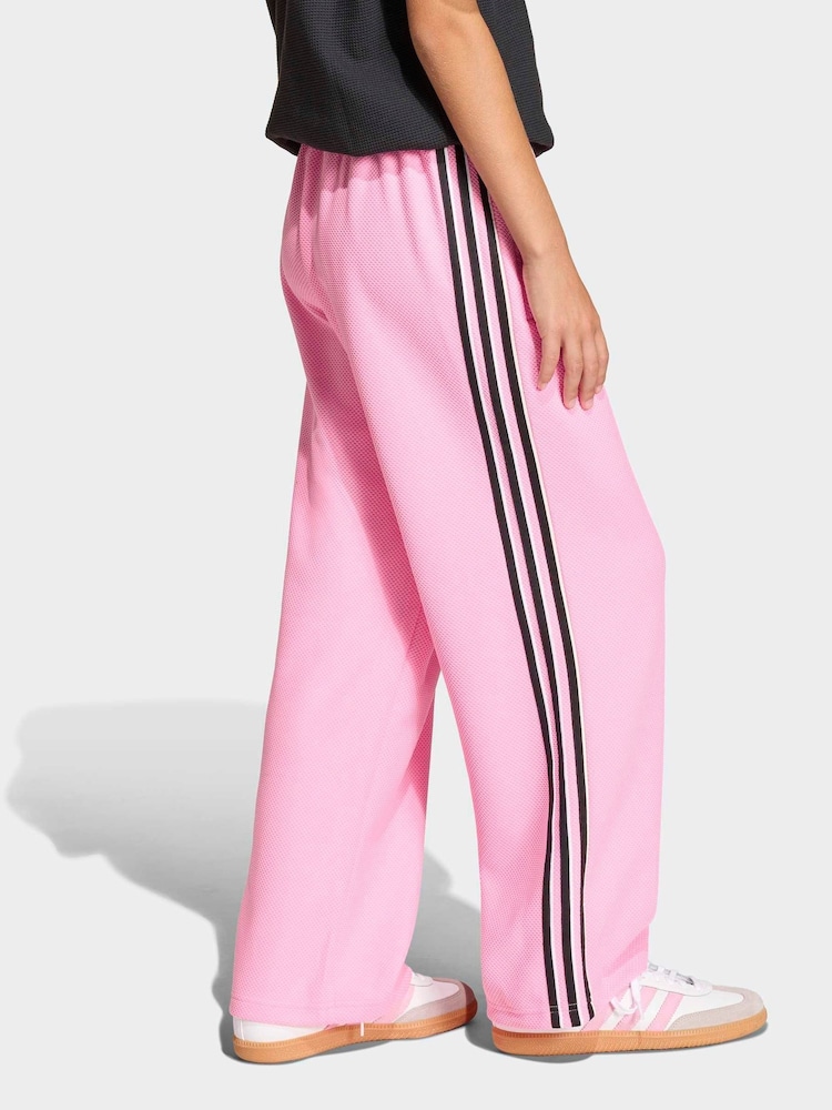 adidas Originals Pink Firebird Loose Double Knit Trousers - Image 2 of 6