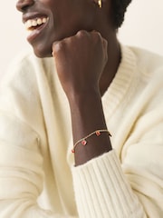 Gold Tone Dainty Heart Bracelet - Image 1 of 5