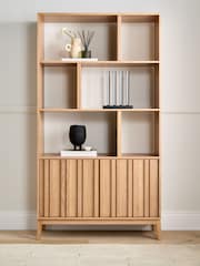 Jasper Conran London Oak Belgrave Shelving Unit - Image 1 of 8