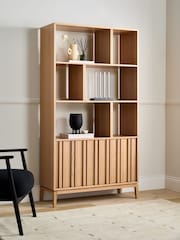 Jasper Conran London Oak Belgrave Shelving Unit - Image 2 of 8