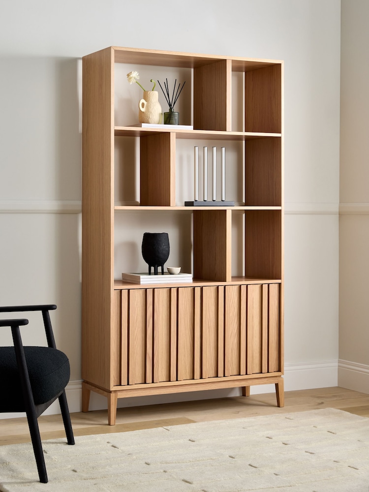 Jasper Conran London Oak Belgrave Shelving Unit - Image 2 of 8