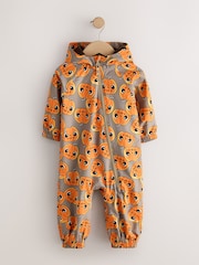 Orange Waterproof Fleece Lined Puddlesuit (3mths-7yrs) - Image 1 of 5