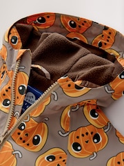 Orange Waterproof Fleece Lined Puddlesuit (3mths-7yrs) - Image 3 of 5