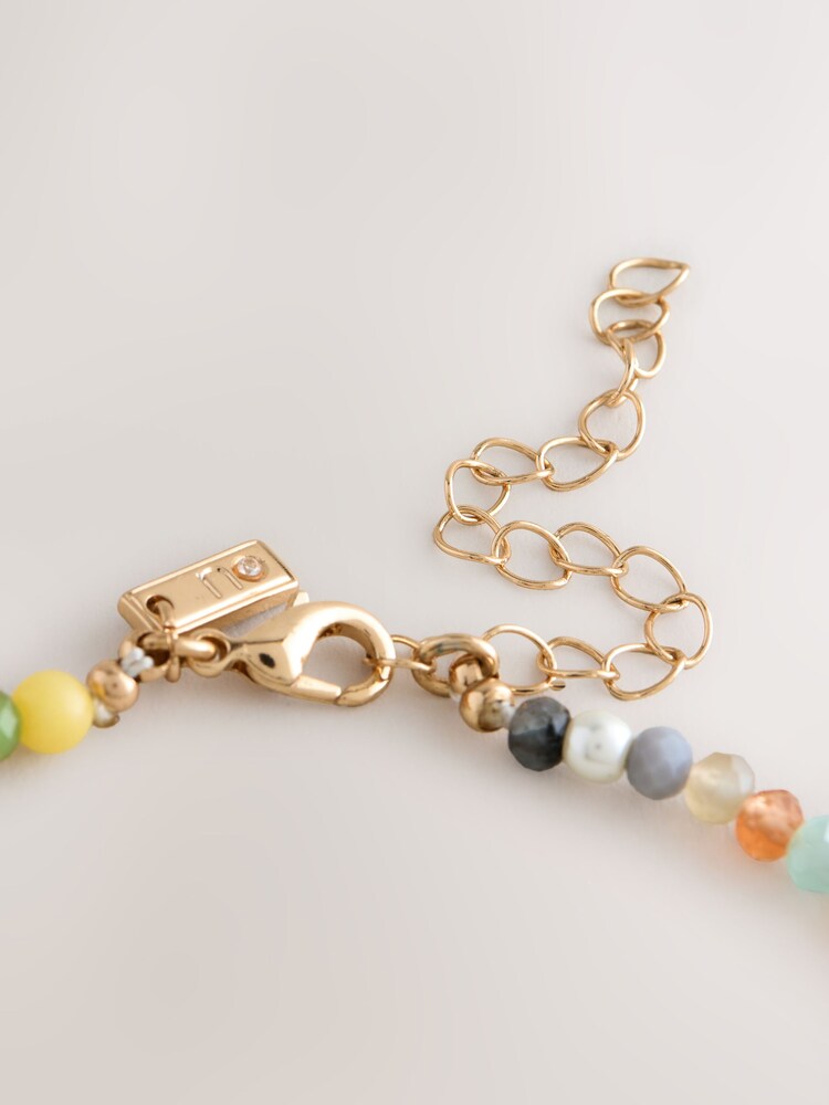 Multicolour Beaded Necklace - Image 6 of 6 Multicolour Beaded Necklace - Image 6 of 6