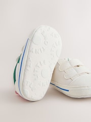 White/Green Touch Fastening Baby Trainers (0-2mths) - Image 7 of 7