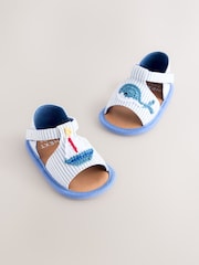 Bleumarin Nautical - Sandale pentru bebeluși cu închidere prin contact (0-2luni) - Imaginea 1 din 5