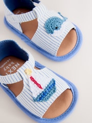 Bleumarin Nautical - Sandale pentru bebeluși cu închidere prin contact (0-2luni) - Imaginea 3 din 5