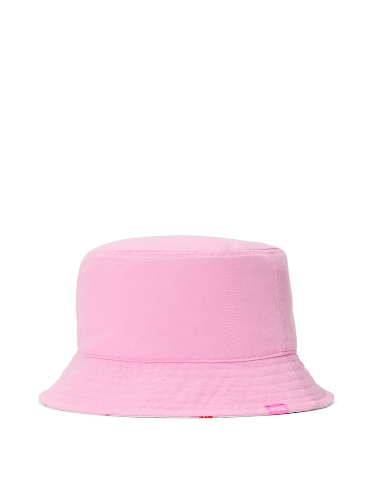 Victoria's Secret PINK Lollipop Pink Floral Reversible Bucket Hat - Image 1 of 4