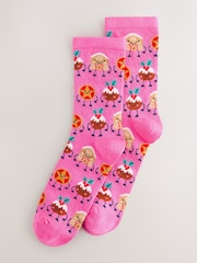 Bright Christmas Pudding - Ankle Socks in a Box - Imagen 1 de 5