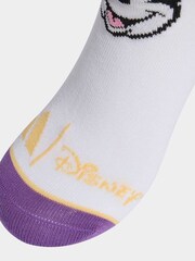 adidas White Little Kids Disney Minnie Mouse Crew 3 Pack Socks - Image 3 of 4