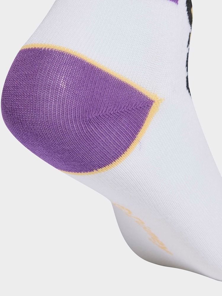 adidas White Little Kids Disney Minnie Mouse Crew 3 Pack Socks - Image 4 of 4 adidas White Little Kids Disney Minnie Mouse Crew 3 Pack Socks - Image 4 of 4