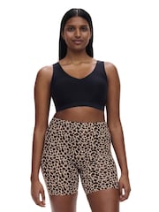 Animal - Chantelle Nahtlose, weiche, mittellange One-Size-Shorts mit hohem Bund und Stretchanteil - Bild 3 von 4