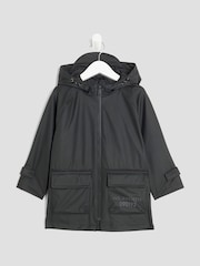 River Island Black Boys Rainmac Coat - Image 1 of 4