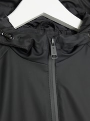 River Island Black Boys Rainmac Coat - Image 4 of 4