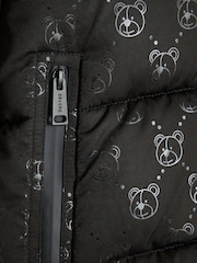 River Island Black Boys Bear Padded Coat - Image 4 of 4