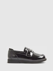 River Island Black Patent Loafers - Image 1 of 5