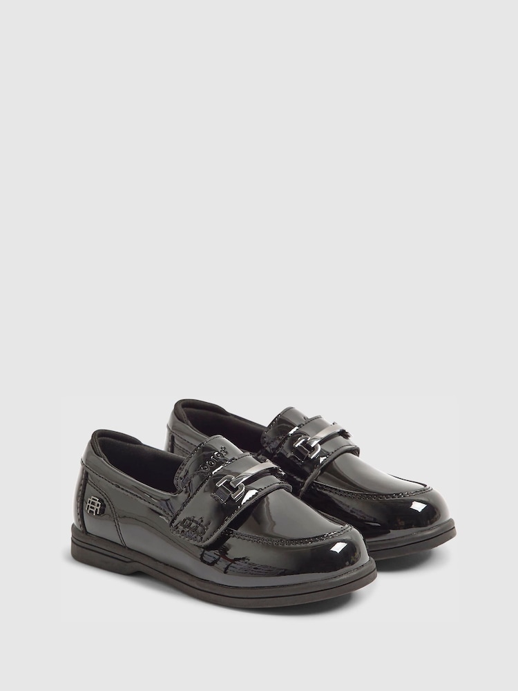River Island Black Patent Loafers - Image 2 of 5