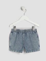River Island Blue Girls Blue Fruit Denim Shorts - Image 2 of 4