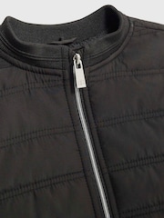 River Island Black Padded Hybrid Hood Jacket - Image 3 of 4