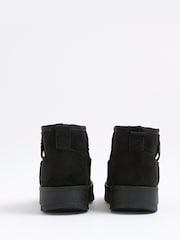River Island Black Girls Fur Lined Boots - Image 3 of 5