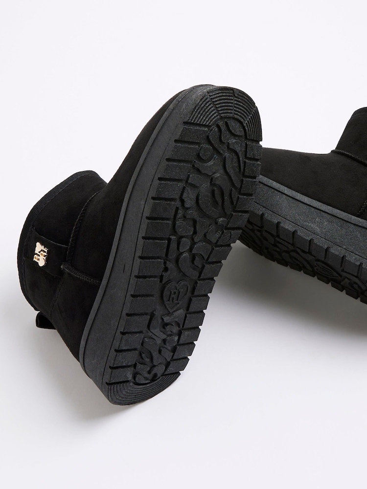 River Island Black Girls Fur Lined Boots - Image 5 of 5