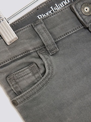River Island Grey Boys Stretch Tapered Fit Jeans - Image 4 of 4