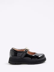 River Island Black Girls Multi Strap Mary Jane Shoes - Image 1 of 6