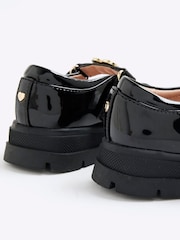 River Island Black Girls Multi Strap Mary Jane Shoes - Image 4 of 6