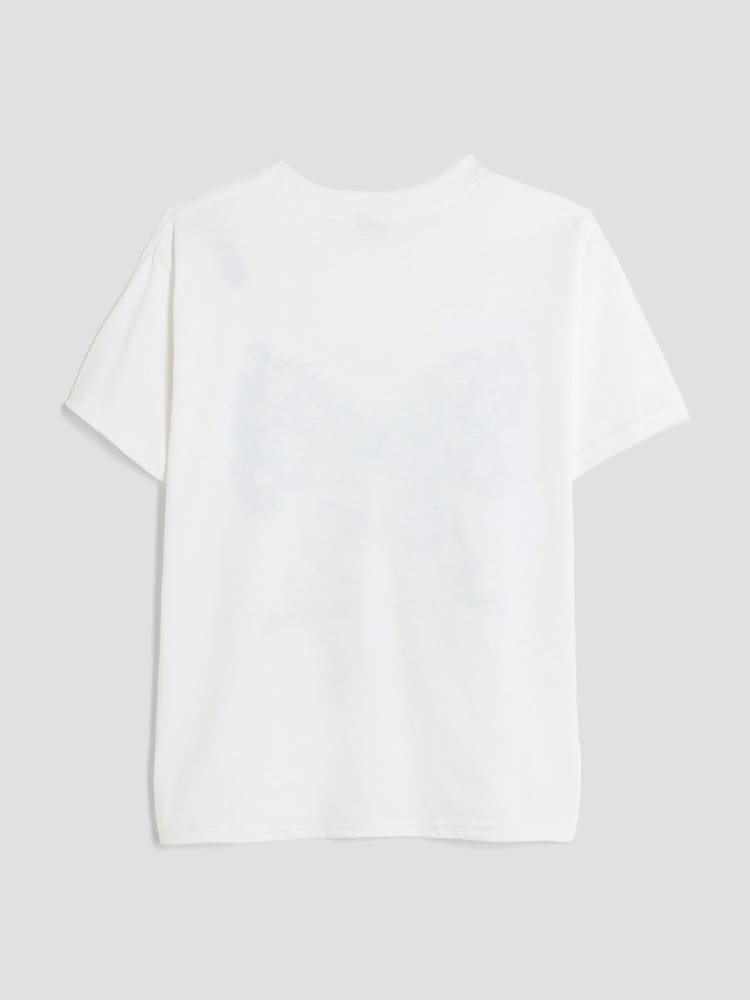 River Island White Girls Polka Dot Bow T-Shirt - Image 2 of 4