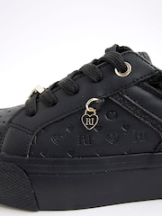 River Island Black Girls Monogram Trainers - Image 5 of 5
