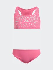 adidas Pink Glitter Little Kids Bikini Set - Image 1 of 4