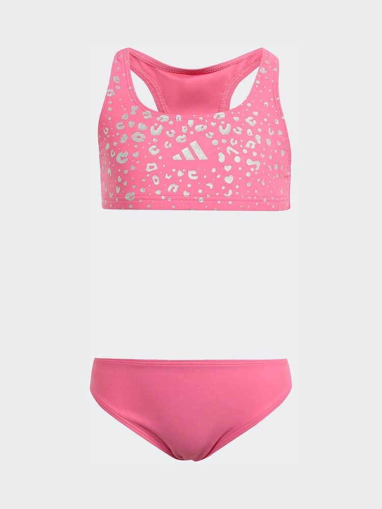 adidas Pink Glitter Little Kids Bikini Set - Image 1 of 4 adidas Pink Glitter Little Kids Bikini Set - Image 1 of 4