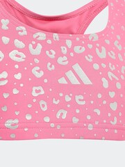 adidas Pink Glitter Little Kids Bikini Set - Image 3 of 4