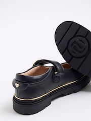 River Island Black Girls Oval Buckle Mary Jane Shoes - Image 5 of 5